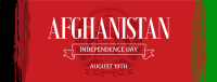 Afghanistan Independence Day Facebook Cover example 3