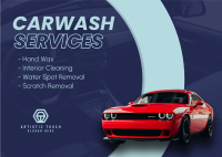 Carwash Offers Postcard