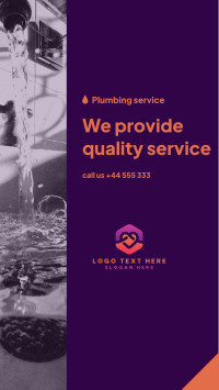 Plumbing Service Provider Facebook Story