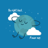 Earth Power Nap Instagram Post Design