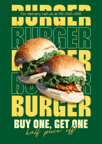 Double Burger Promo Poster
