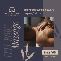 Relaxing Massage Therapy Instagram Post Design