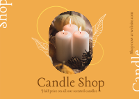 Candle Discount Postcard