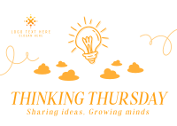 Thinking Thursday Ideas Postcard Design