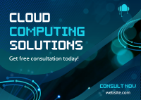 Cloud Computing Solutions Postcard