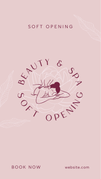 Spa Soft Opening  Instagram Story