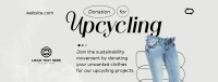 Fashion Upcycling Drive Facebook Cover Image Preview