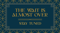 Stay Tuned Art Deco Facebook Event Cover Design