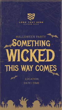 Wicked Halloween Party Facebook Story