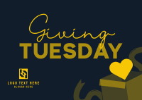 Giving Tuesday Donation Box Postcard Design