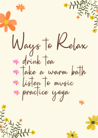 Ways to relax Flyer