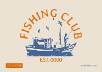 Fishing Club Postcard