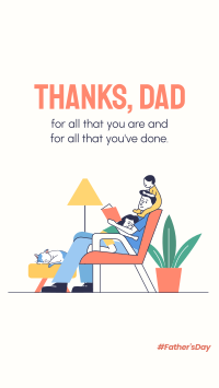 Thanks Dad For Everything Instagram Story