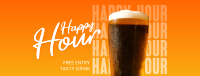 Happy Hour Night Facebook Cover Image Preview