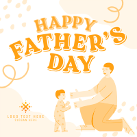 Father's Day Greeting Instagram Post Design