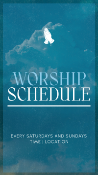 Simple Church Schedule Instagram Reel Design