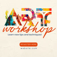 Exciting Art Workshop Instagram Post Design