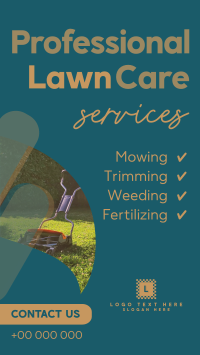 Professional Lawn Care Services Instagram Story