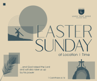 Modern Easter Holy Week Facebook Post