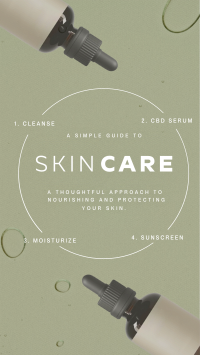 Minimalist Skin Care Routine Instagram Reel Design