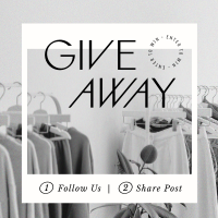 Fashion Style Giveaway Instagram Post Design