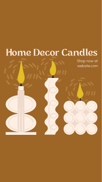 Home Decor Candles Instagram Story