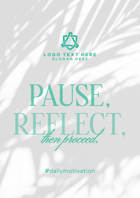 Pause & Reflect Flyer