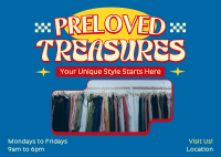 Preloved Clothing Store Postcard