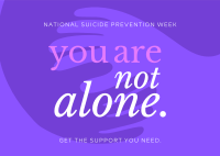Suicide Prevention Support Group Postcard