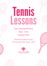 Tennis Lesson Flyer Design