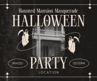 Modern Halloween Party Facebook Post