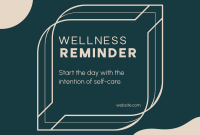 Wellness Self Reminder Pinterest Cover Design