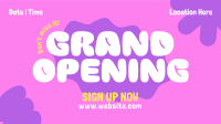 Quirky Grand Opening Animation