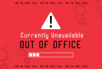 Away from the office alert Pinterest Cover Image Preview