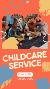 Abstract Shapes Childcare Service Instagram Story