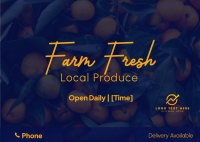 Farm Fresh Postcard Design