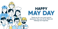 Happy May Day Workers Twitter Post