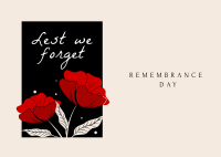 Remembrance Day Postcard