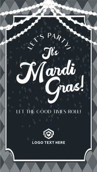 Mardi Gras Party YouTube Short Image Preview