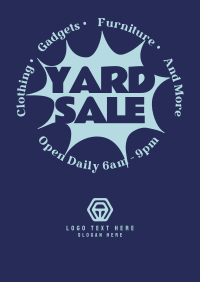 Comic Yard Sale Poster