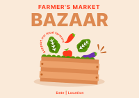 Farmers Market Postcard