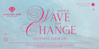 Wave Change Ocean Day Twitter Post