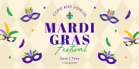 Mardi Gras Festival Twitter Post