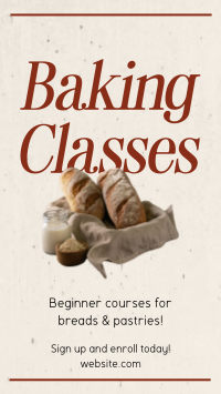 Beginner Baking Class Instagram Reel Design