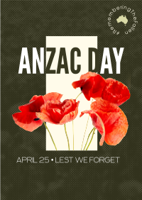 Anzac Halftone Poster