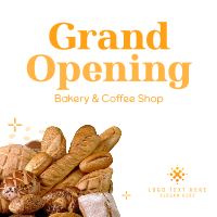 Bakery Opening Notice Instagram Post