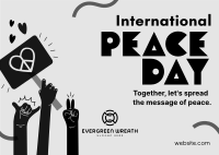 United for Peace Day Postcard