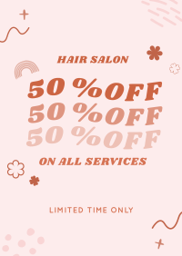 Discount on Salon Services Flyer Design