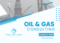 Oil And Gas Consultancy Postcard example 3
