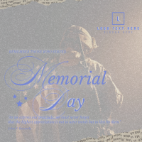 Rustic Memorial Day Linkedin Post Design